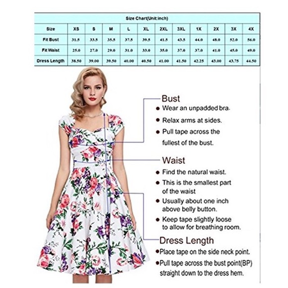 Vintage Cocktail Floral Dress - Picture 8 of 8